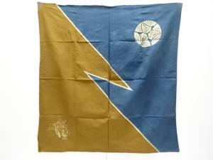 アンティーク　木綿型染　家紋風呂敷